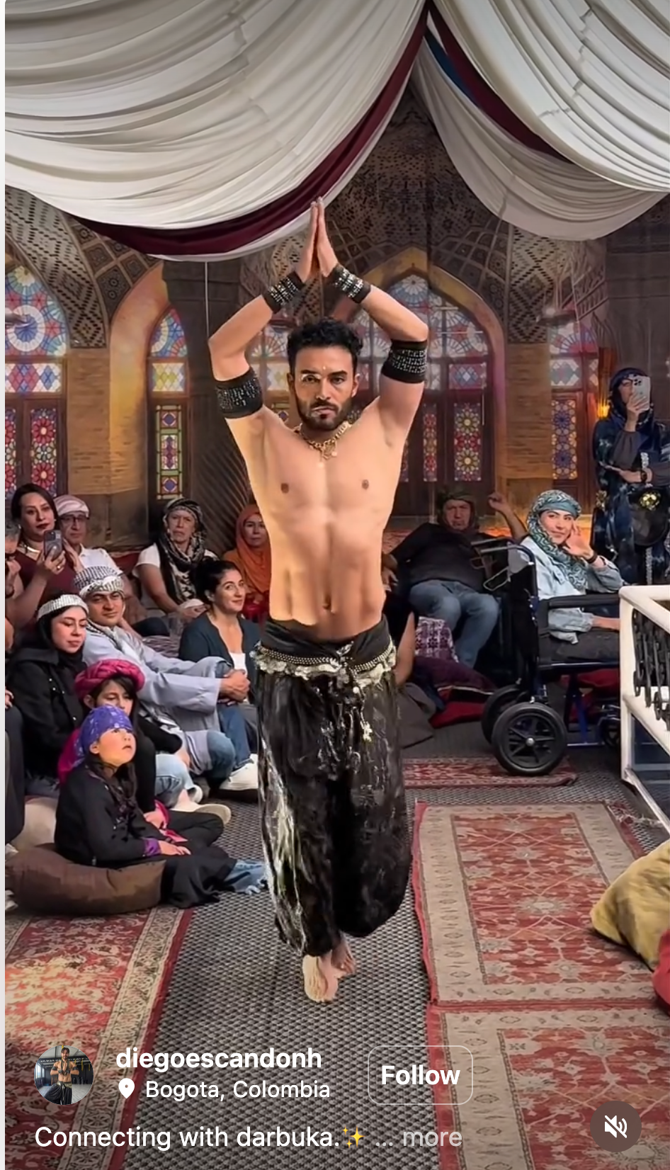 Valentine's Male belly dancer 