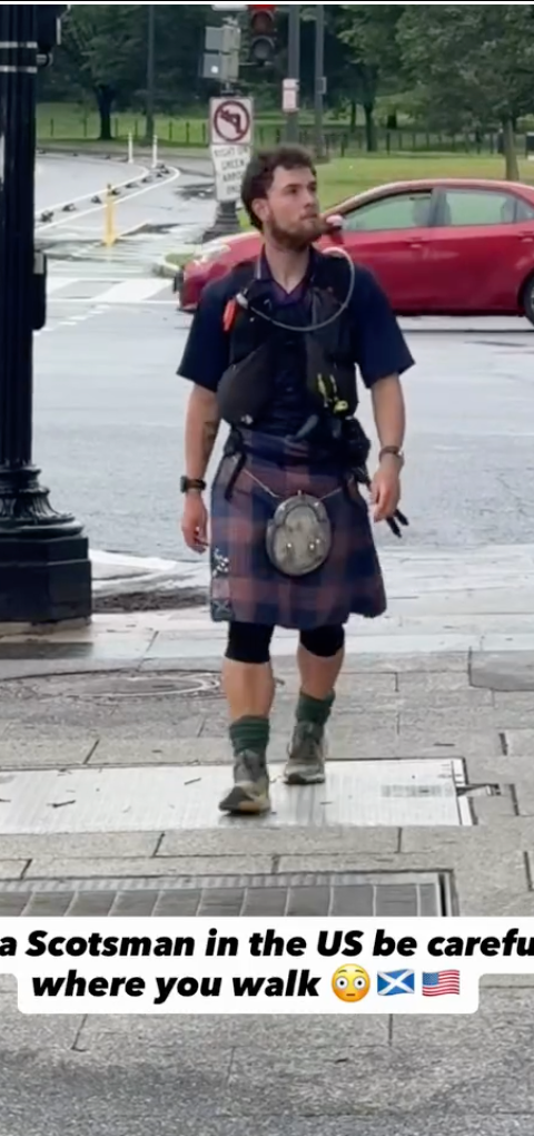 "Thank you" to the Scotsmen for giving us "EYE CANDY"