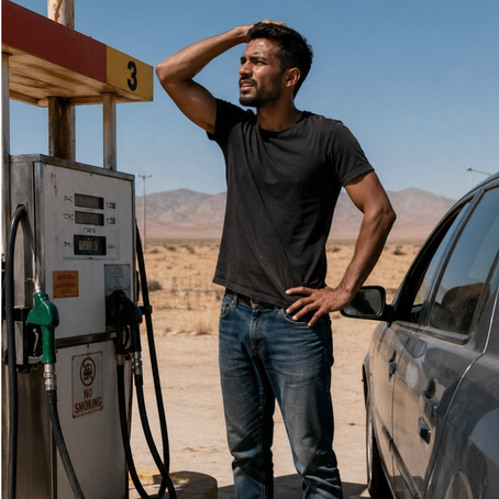 Came for fuel…