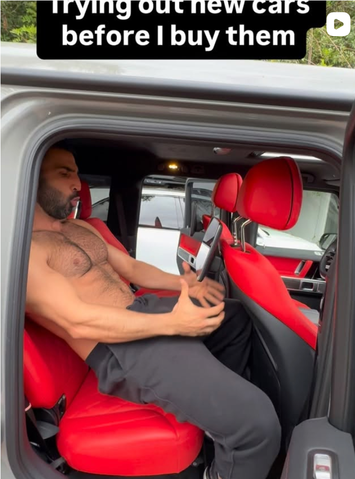Trying a car before buying it. 