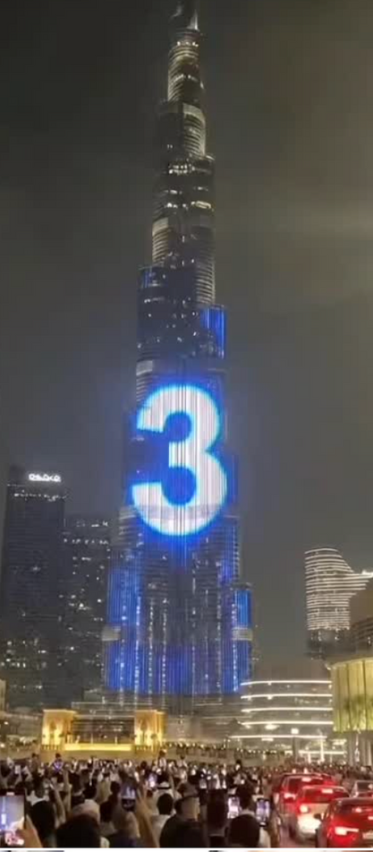 Happy New Year fireworks 