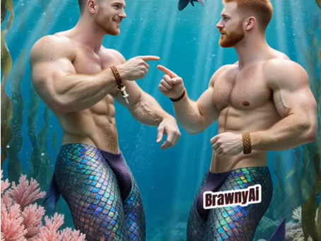 Two mermen, same tide