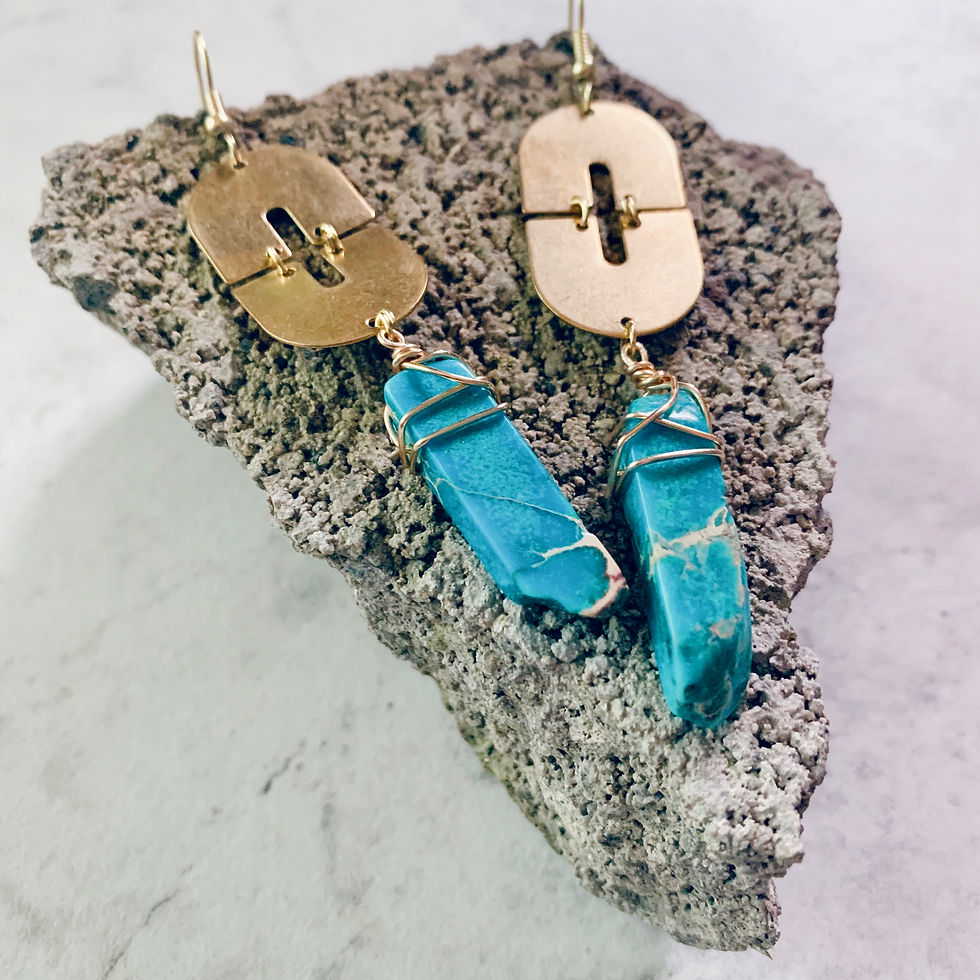 Jasper Drop Earrings
