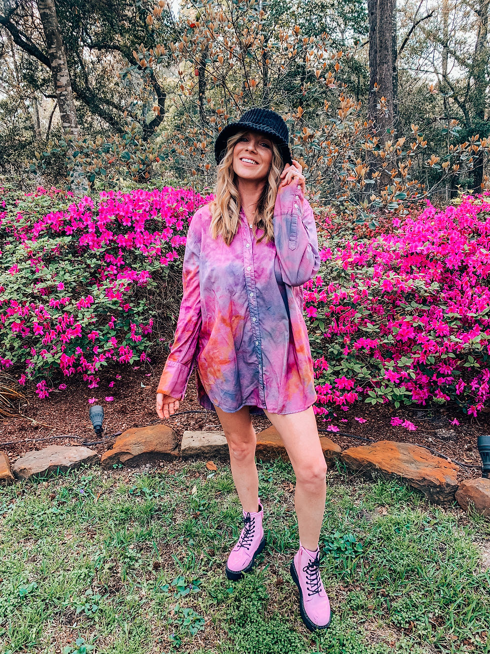 Thumbnail: Hand Dyed Button Up Dress Shirt