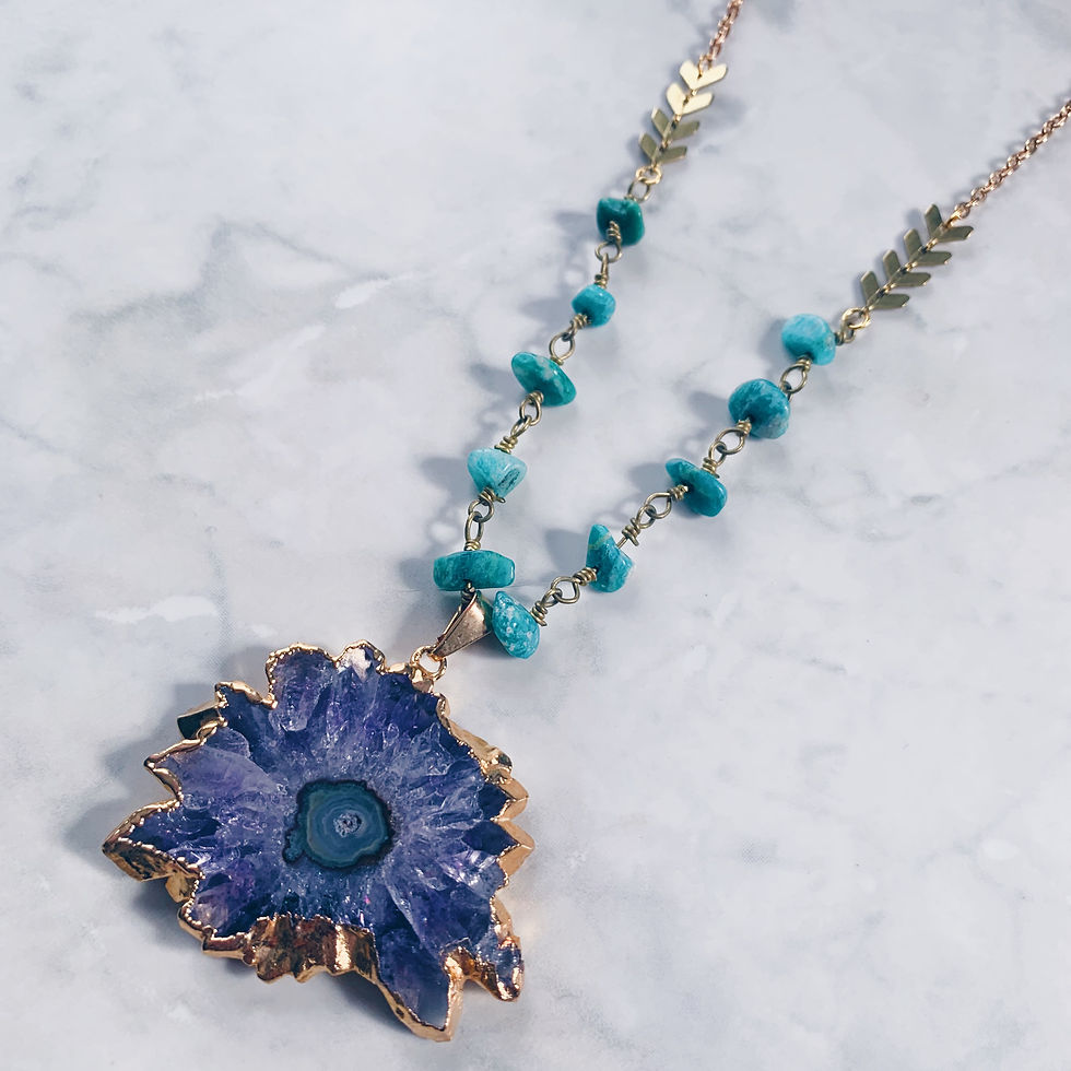 Thumbnail: Amethyst Stalactite Necklace