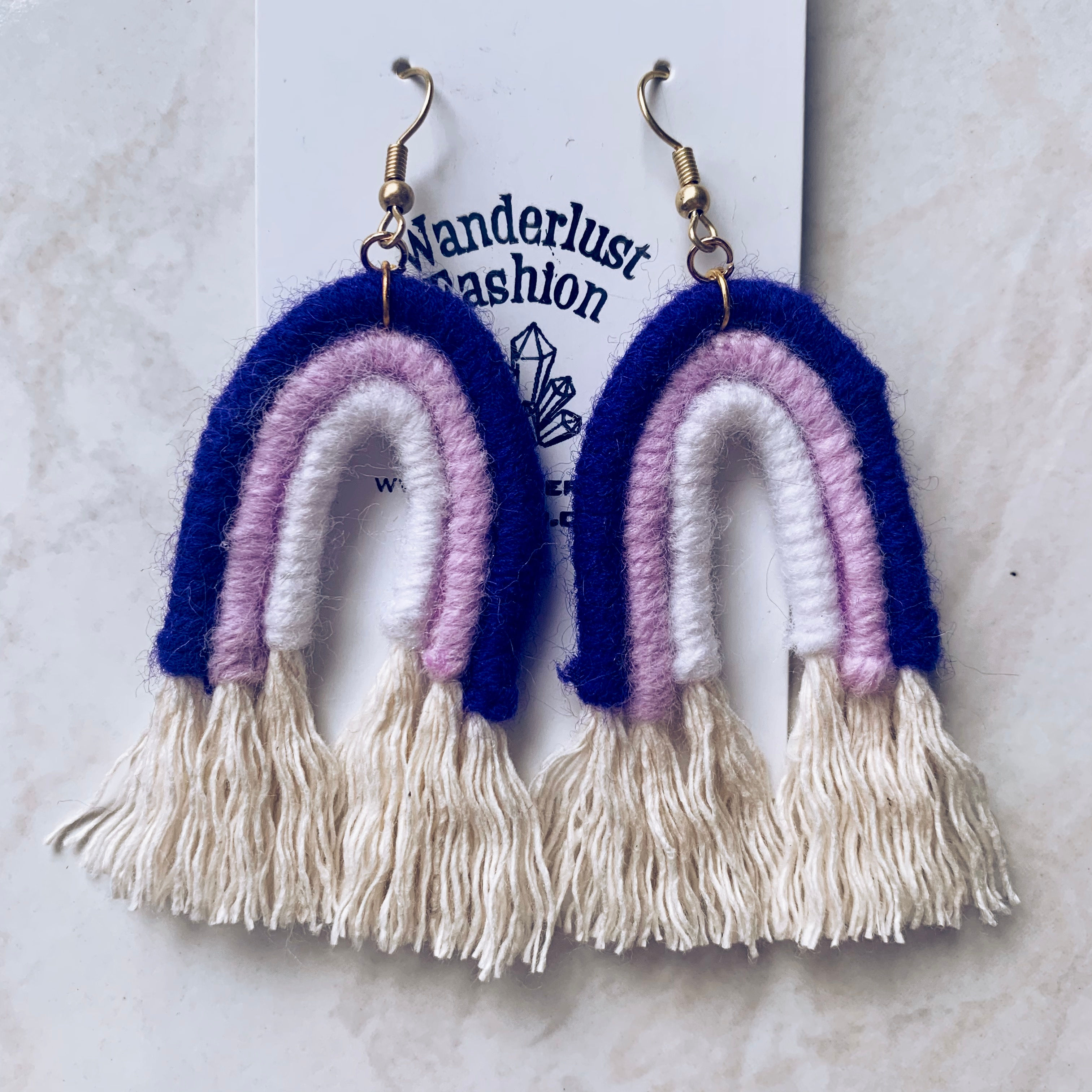 Purple Haze Rainbow Earrings