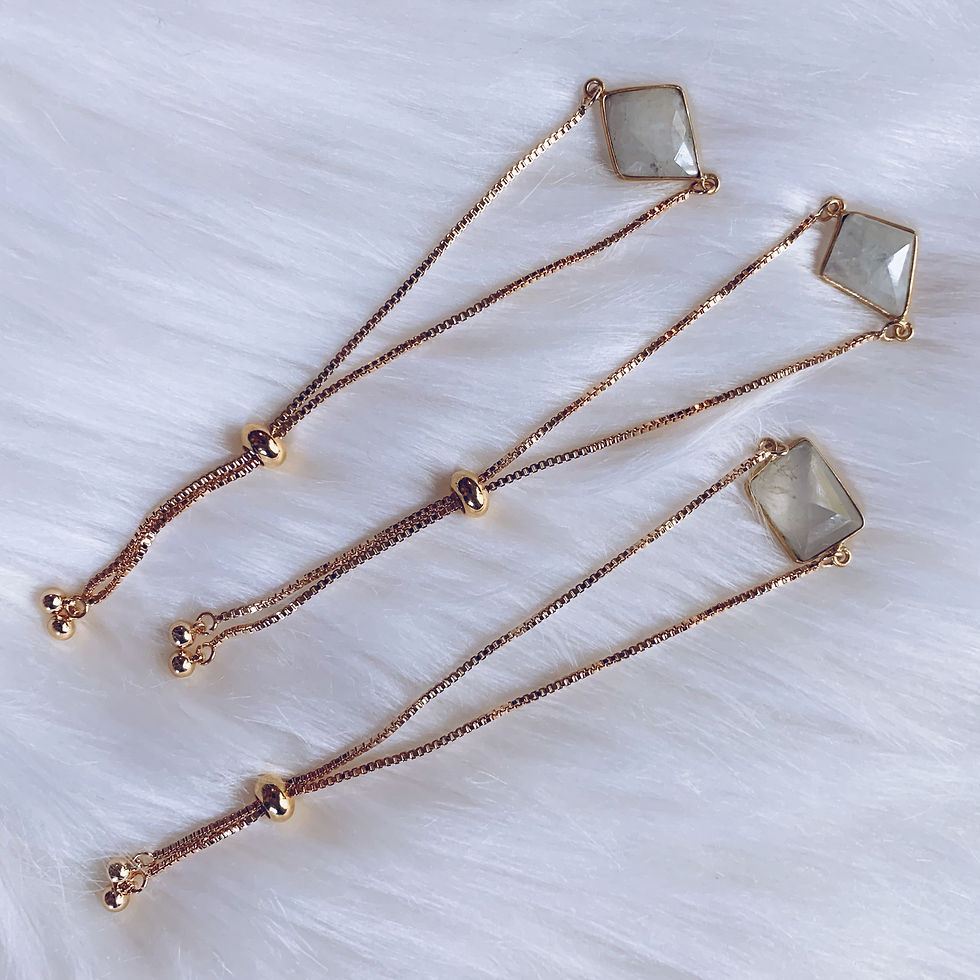 Adjustable Moonstone Bracelet
