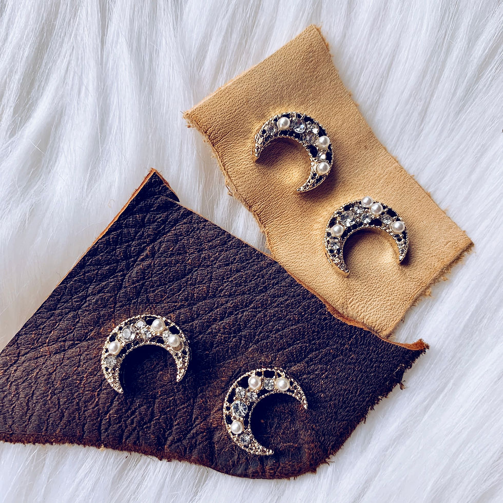 Thumbnail: Crescent Moon Stud Earrings