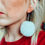 Thumbnail: White Pom Pom Earrings
