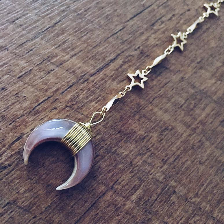 Thumbnail: Astroid Belt Lariat Necklace