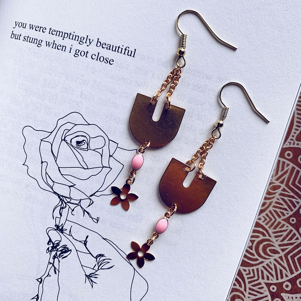 Thumbnail: Stung by a Rose Earrings