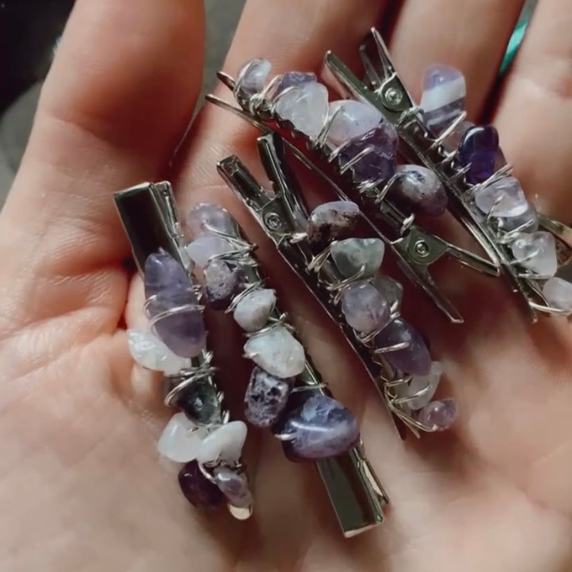 Thumbnail: Gemstone Hair Clips