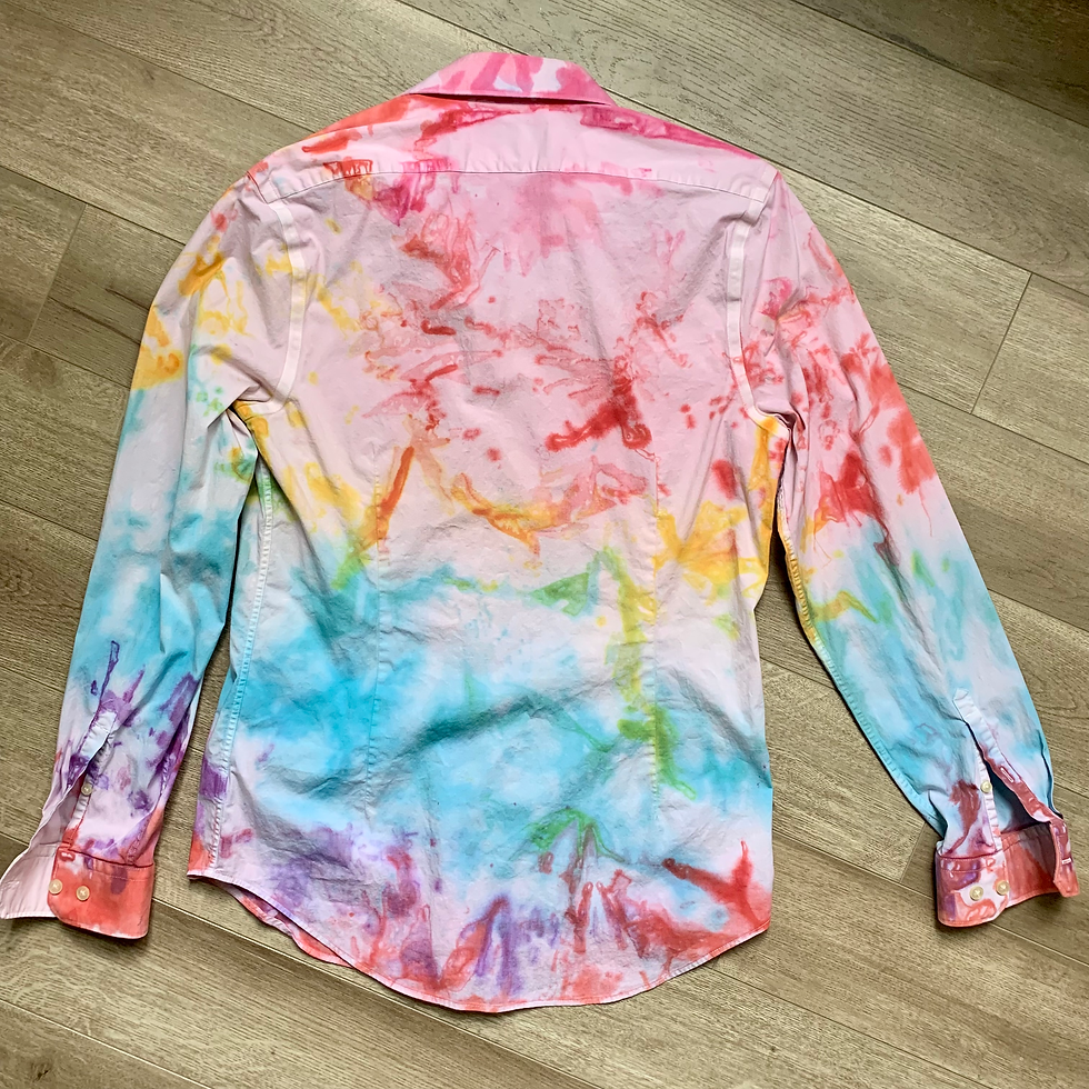 Thumbnail: Rainbow Dyed Button Up Shirt