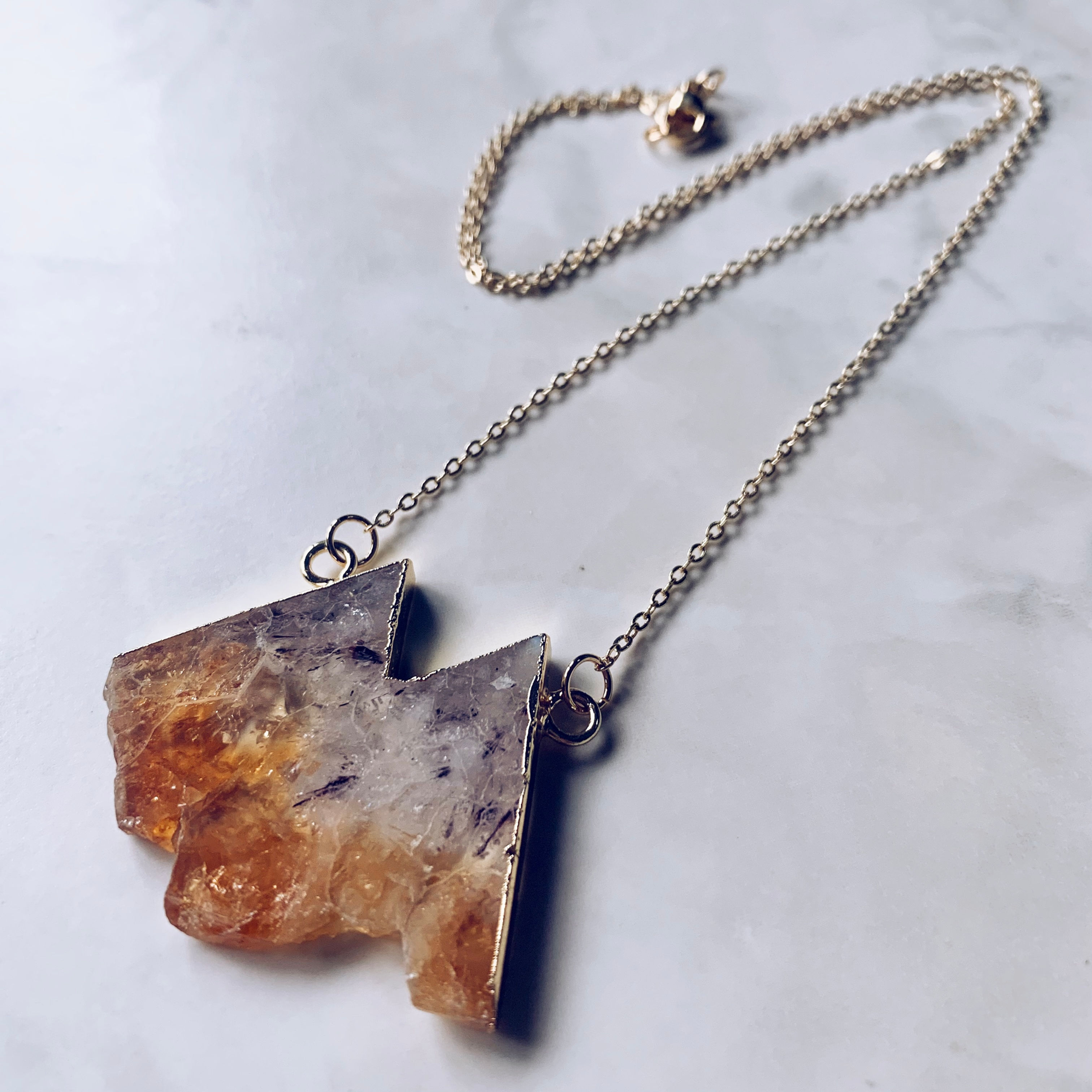 Citrine Mountain Necklace