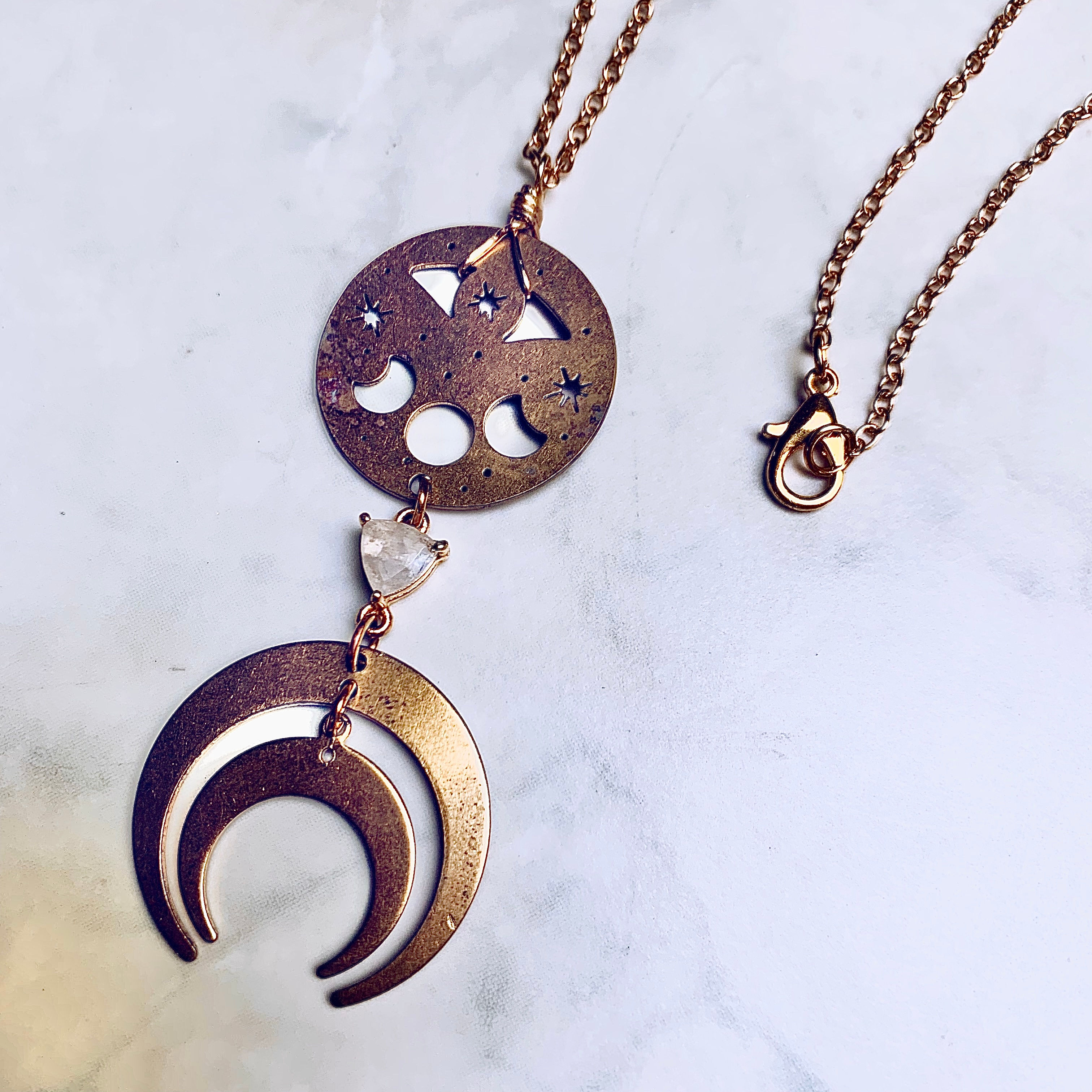 Over the Moonstone Necklace