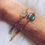 Thumbnail: Adjustable Labradorite Bracelet - Gold
