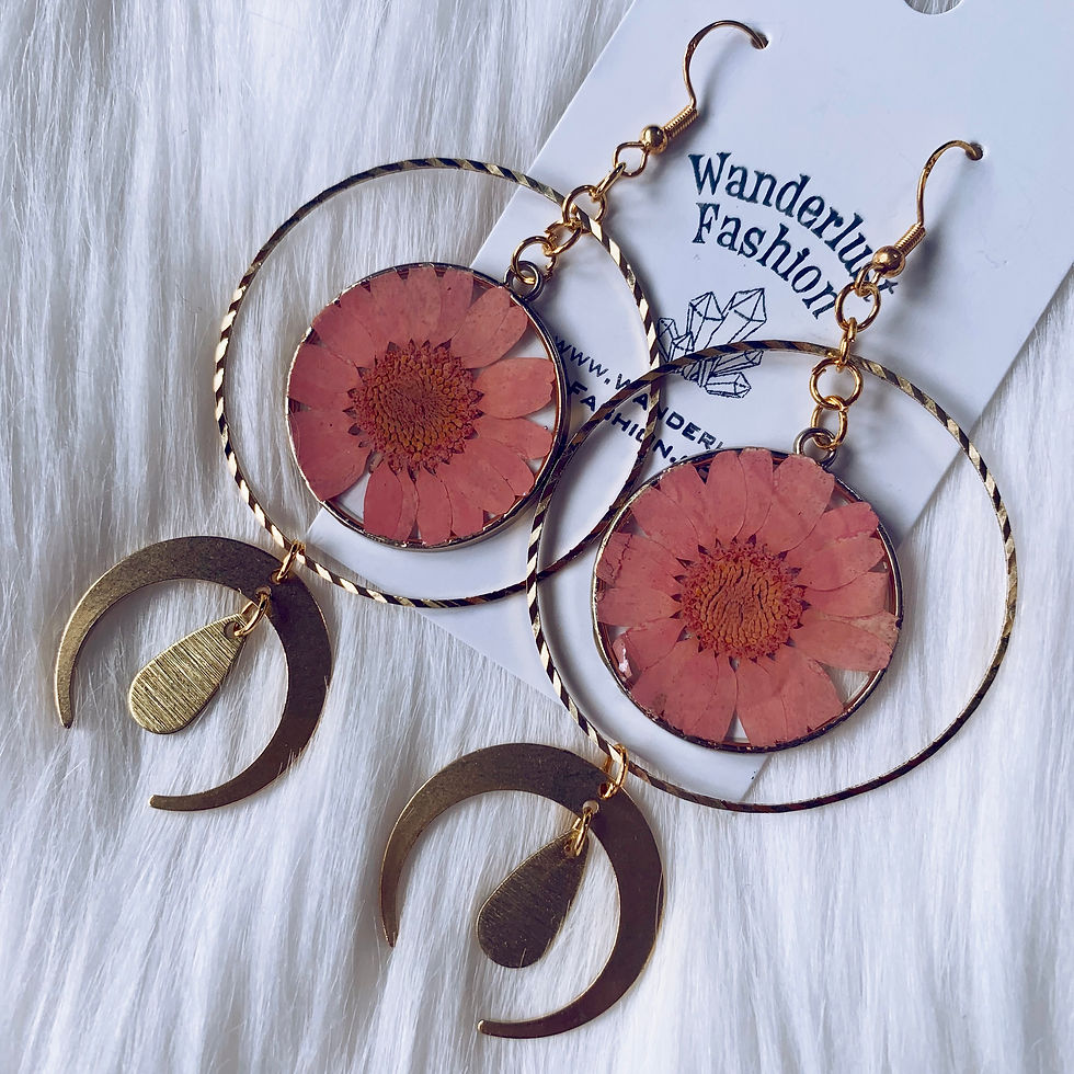 Thumbnail: Bold Blossom Earrings - Pink