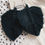 Thumbnail: Black Macrame Feather Earrings