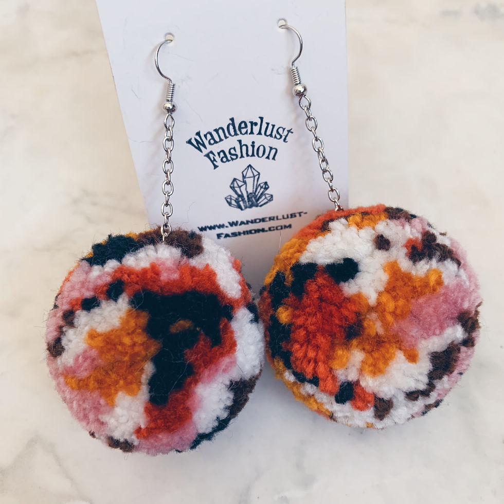 Thumbnail: Blissful Bloom Pom Pom Earrings