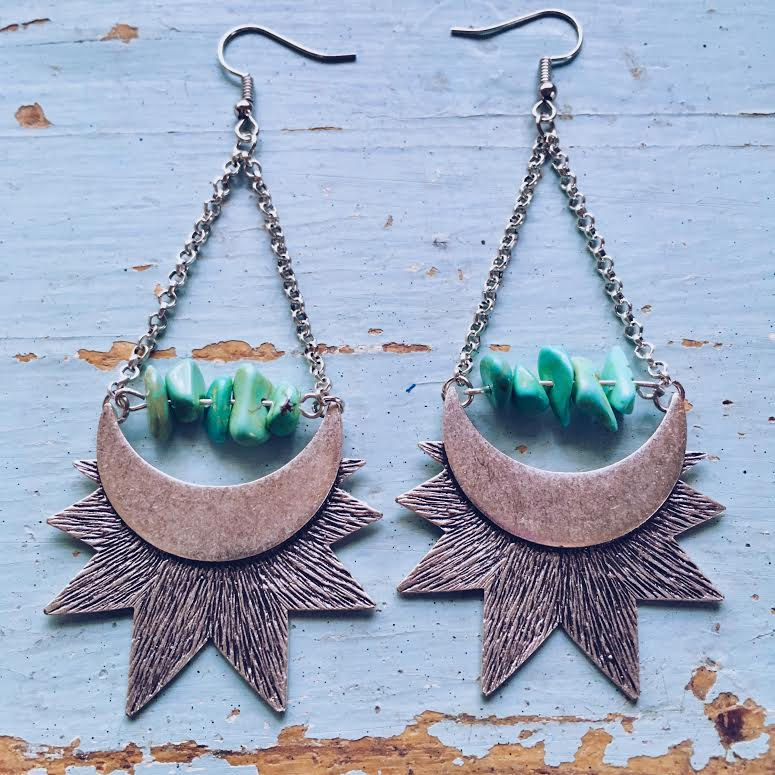 Thumbnail: Turquoise or Bust Earrings