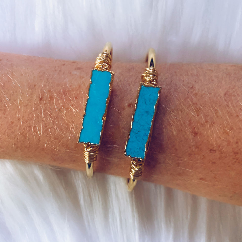 Thumbnail: Turquoise Crystal Cuff