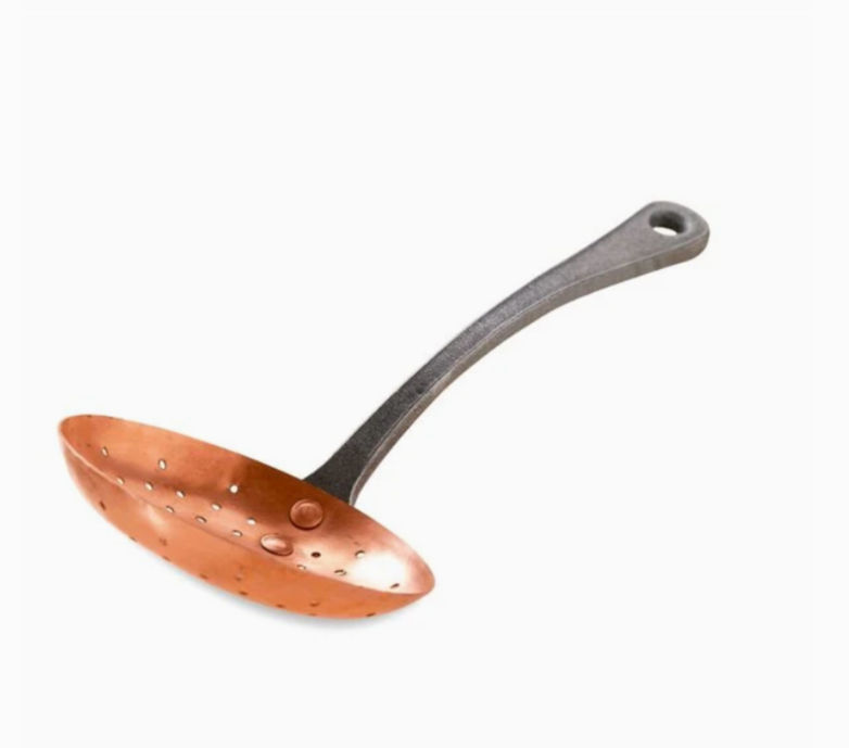 Thumbnail: Copper Skimmer or Ladle (Cast Handle)