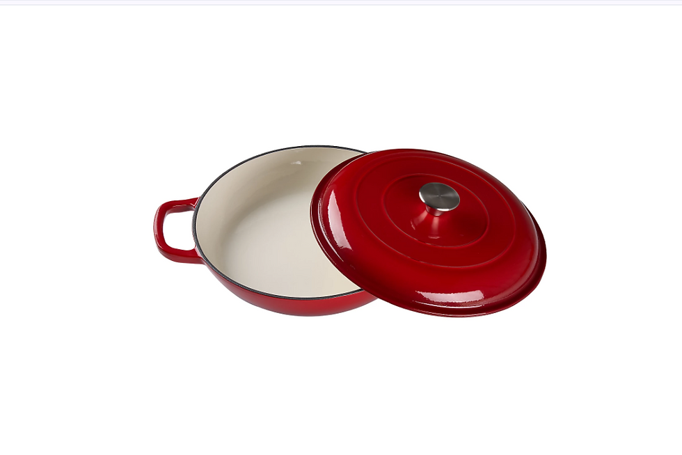 Thumbnail: Cast Iron Shallow Enamel Casserole Dish 3.2L