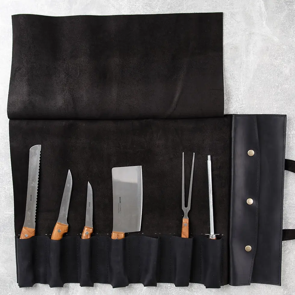 Leather handmade  knife Roll
