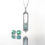 Thumbnail: LK1159 Baguette Crystal Vertical Bar Living Locket