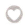 WN1027 - Silver Pave Heart Window Shelf