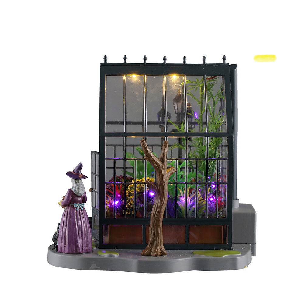 Thumbnail: Lemax Spooky Town Agatha's Greenhouse 64634