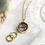Thumbnail: LK1160 Petite Gold Modern Hinged Locket