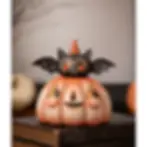 Squatty Pumpkin Batty - Bethany Lowe JP5024
