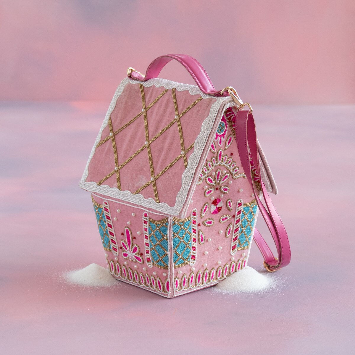 Beaded Gingerbread Cottage Bag - Glitterville SIG1866