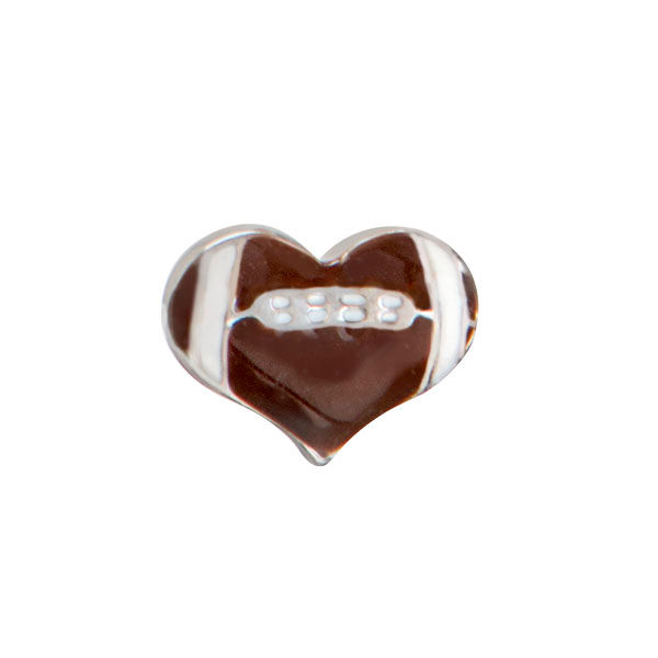 CH9908 - Heart Football Charm
