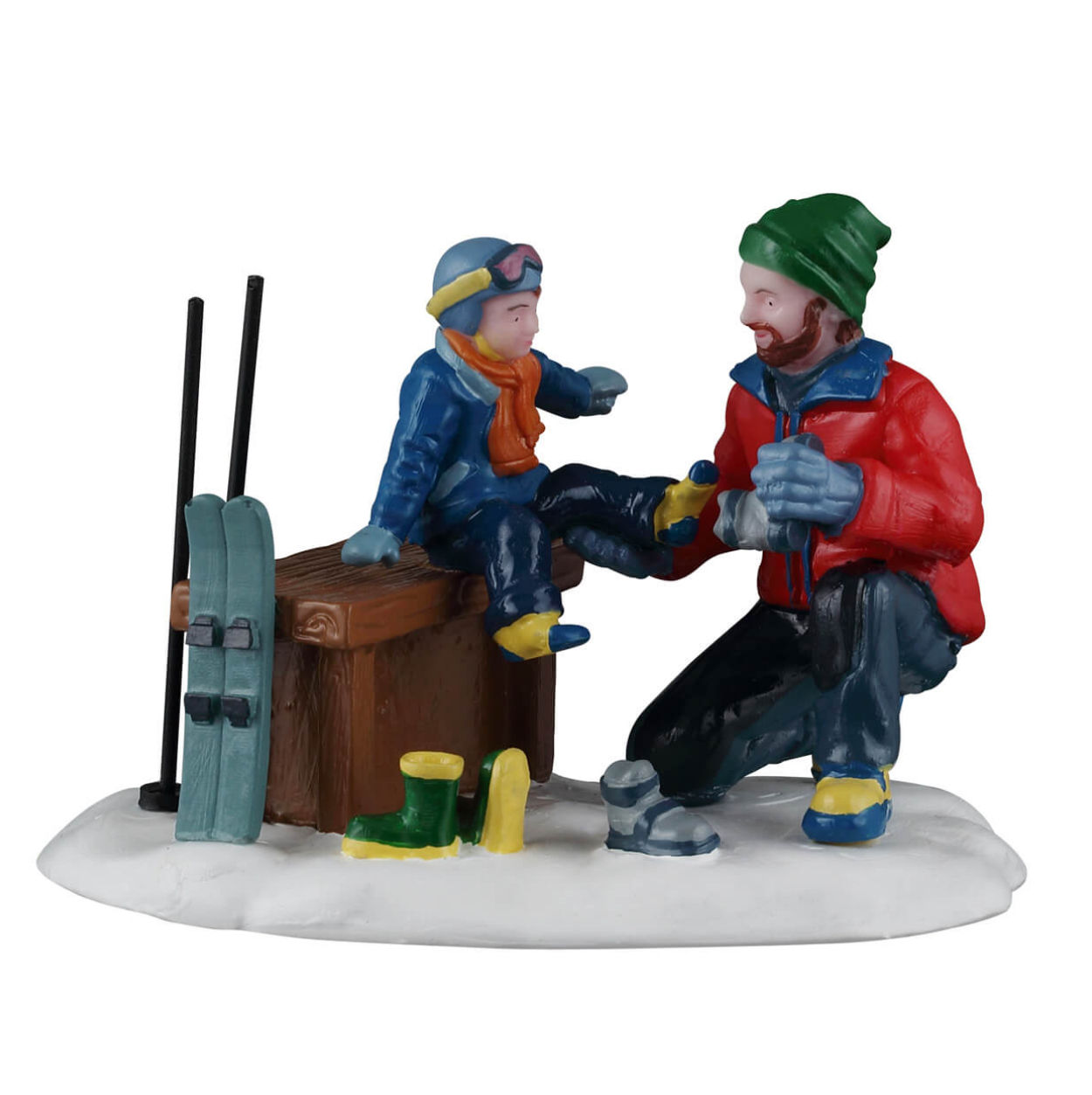 Father and Son Ski Day - Lemax 62633