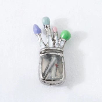 CH3819 - Jar of Paint Brushes Charm