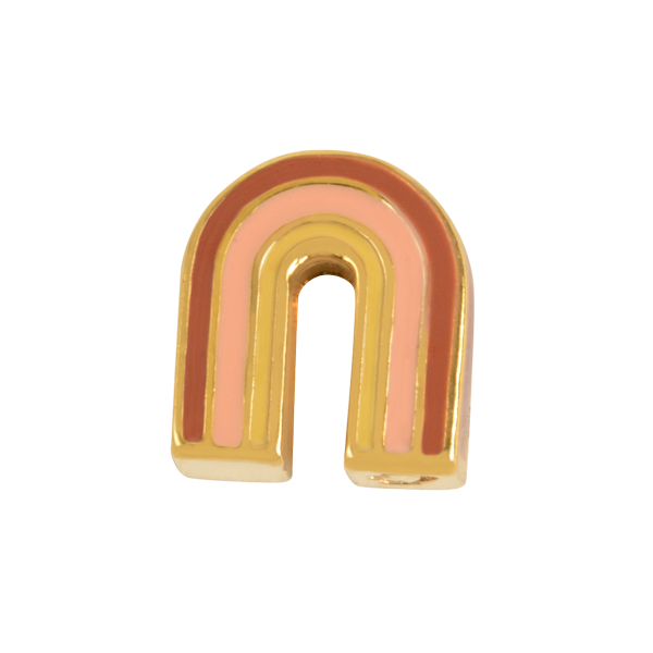 CH4163 - Gold/Pink/Red Rainbow Charm