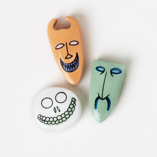 CH4561  Nightmare Before Christmas "Shock, Lock & Barrel" Charm Set of 3