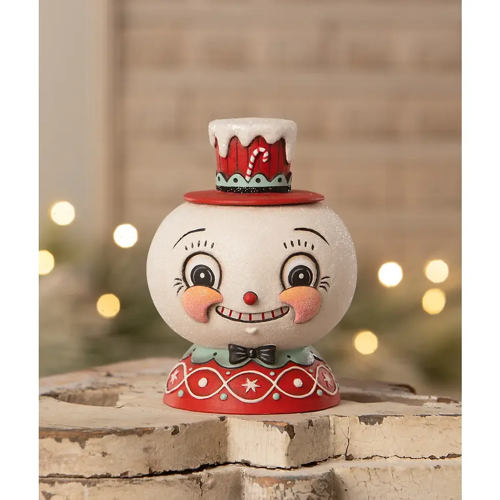 Bethany Lowe Peppermint Snow Beau Container JP4034