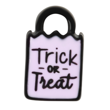 CH3433 - Double-Sided Trick-Or-Treat Bag Orange/Purple Charm
