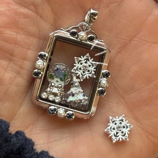Thumbnail: CH3988 Blue Jay Snowglobe Charm