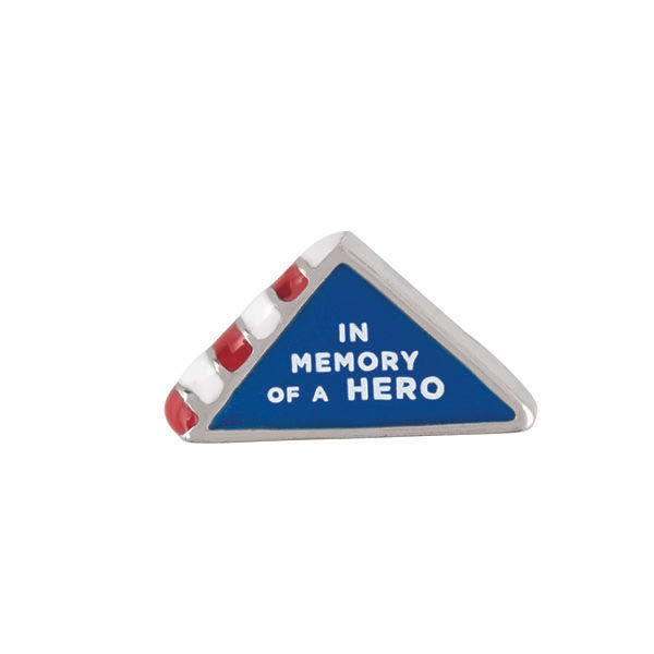 CH1699 - In Memory of a Hero Folded Flag Charm