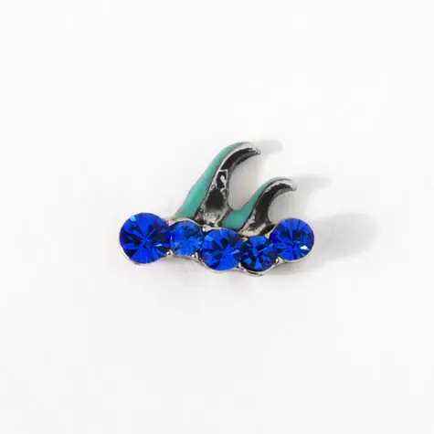 CH3827 Waves or Whale Fins Charm