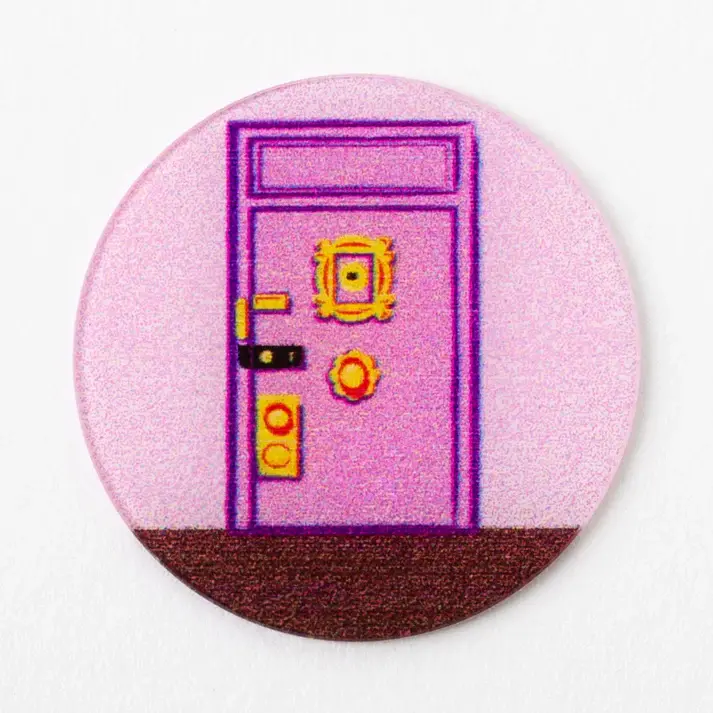 PC2026 - Friends - Large Purple Apartment Door Plate