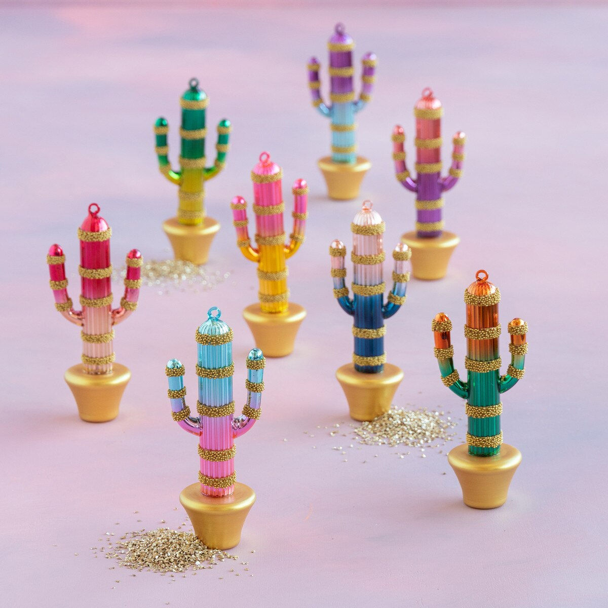 Cactus Ornament - Glitterville ELG0034