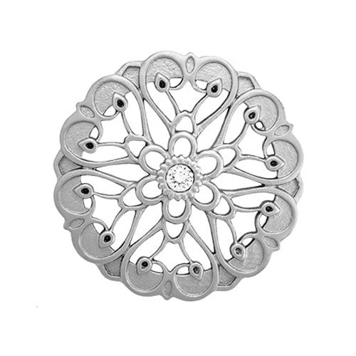 Thumbnail: LK9036 Medium Silver Sentiments Twist Locket - RETIRED