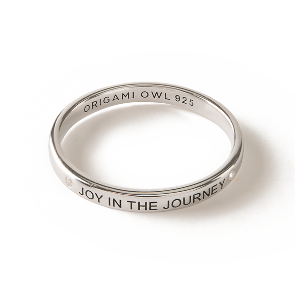 RN1006-09 Silver "JOY IN THE JOURNEY" Ring