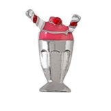 Origami Owl CH1967 - Valentine Strawberry Shake Charm