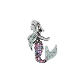 CH3581 Pink and Silver Mermaid Charm